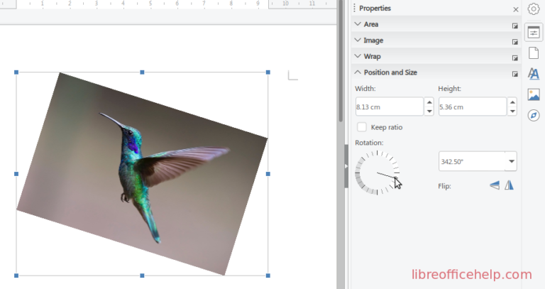 Openoffice Rotation Image How to Rotate Images in LibreOffice Writer - libreofficehelp.com