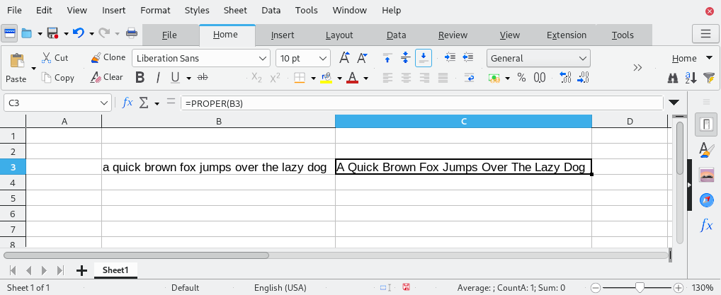 Change to Title Case in Calc