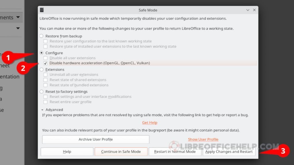 Disable Hardware Acceleration