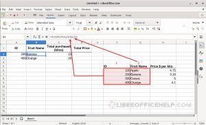 Lookup and Reference Functions in LibreOffice Calc