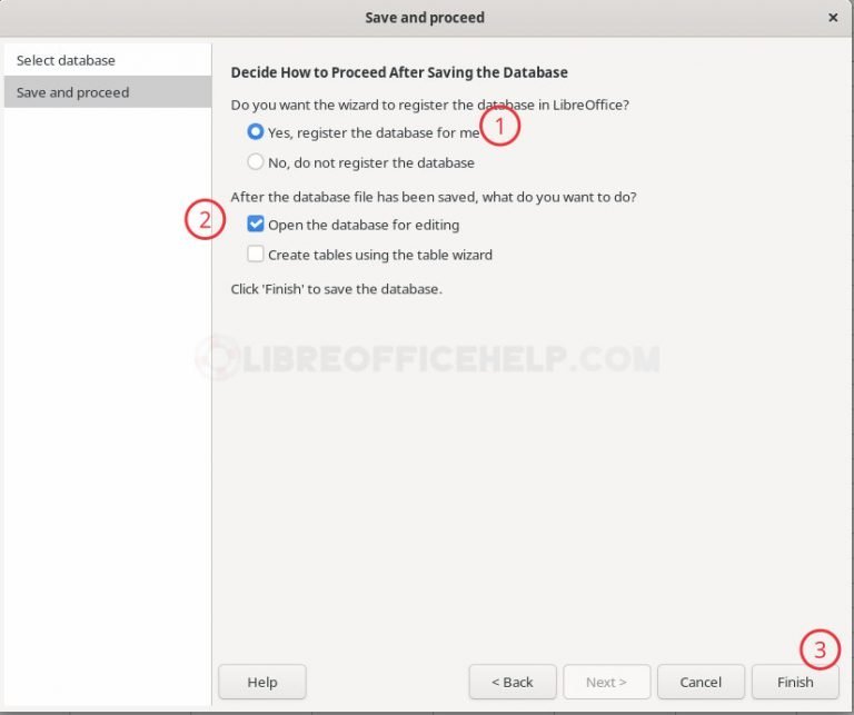Create Database and Table in LibreOffice Base [Beginner's Guide