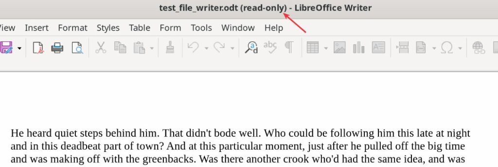 read-only document